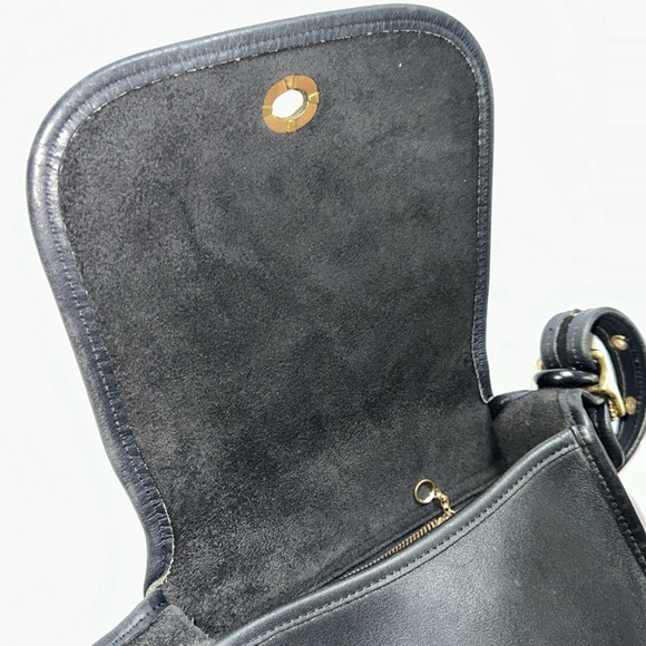 Vintage Coach Serial 9965 Black Leather with brass trimmings - Picture 6 of 13